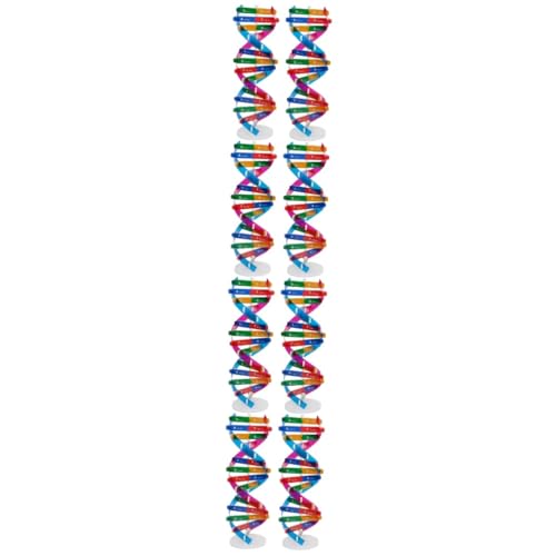 Supvox 8 Stck DNA Doppelhelix Modell Bausatz Teiliges Biologie Lehrmittel für Zusammenbauen Anschauliches Gen DNA Modell als Pädagogisches Wissenschaftsspielzeug für Schulunterricht von Supvox