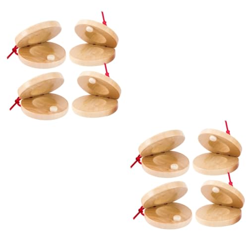 Supvox 8 Stck Teiliges Holzklappern für Pädagogisches Schlaginstrument Lehrreiches Musikspielzeug mit Klaren Bunte Farben Rhythmus und Feinmotorik Handlich und Sicher für Kleinkinder von Supvox
