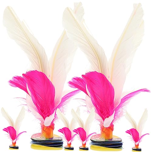 Supvox 8 Stck. Federball aus Gänsefedern traditionelles Federball- chinesische jianzi Übungs-Kick-Federball- Badminton Shuttlecocks Sportspielzeug Gummi Supvox 8 Stck. Federball aus Gänsefedern traditionelles Federball- chinesische jianzi Übungs-Kick-Federball- Badminton Shuttlecocks Sportspielzeug Gummi von Supvox