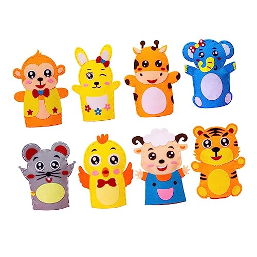 Supvox 8 Stück Handpuppenmaterialbeutel für Zubehör für Handpuppen Handpuppe Handwerk Puppenbausatz für Puppenbausatz selber Machen Handpuppe von Supvox