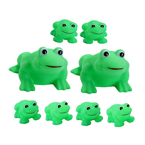 Supvox 8 Stück Interessantes Badespielzeug für Teiliges mit Cartoon Frosch Design für Badewanne und Wasserspiele Sicher und Hautfreundlich Fördert Spielspaß im Wasser Grün von Supvox