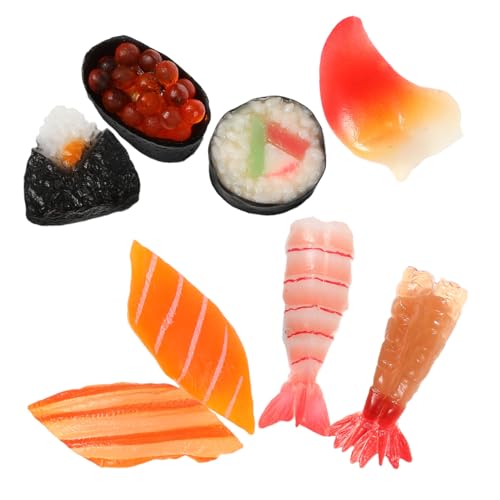 Supvox 8 Stück Lifelike Onigiri Modelle für Küche Restaurant und Schaufenster Dekoration für Japanischen Stil von Supvox