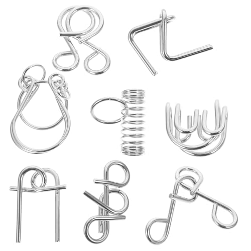 Supvox 8 Stück Neun Serien Schlüssel Puzzle Denkrätsel für Erwachsene Geist Spielspielzeug Metallpädagogik Denksportaufgaben Denkspiel 3D-Rätsel Eisen Silver Supvox 8 Stück Neun Serien Schlüssel Puzzle Denkrätsel für Erwachsene Geist Spielspielzeug Metallpädagogik Denksportaufgaben Denkspiel 3D-Rätsel Eisen Silver von Supvox