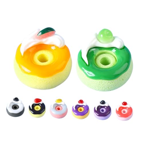 Supvox 8 Stück Simuliertes Lebensmittelspielzeug Donut-Perle Donut-anhänger-Perle Harz Supvox 8 Stück Simuliertes Lebensmittelspielzeug Donut-Perle Donut-anhänger-Perle Harz von Supvox