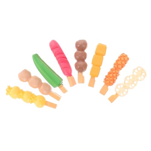 Supvox 8 Stück Simuliertes Lebensmittelspielzeug -Lebensmittel küchen Küchendekor puppenhaus deko Essen gefälschtes Essen realistisches Spielfutter Harz von Supvox