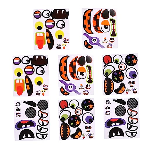 Supvox 8 Stück Teiliges Halloween Kürbis Gesicht Aufkleber Set Abnehmbare Pumpkin Sticker für Party Deko und Süße Gruselige Kürbisgesichter für Erwachsene Je Stück Supvox 8 Stück Teiliges Halloween Kürbis Gesicht Aufkleber Set Abnehmbare Pumpkin Sticker für Party Deko und Süße Gruselige Kürbisgesichter für Erwachsene Je Stück von Supvox