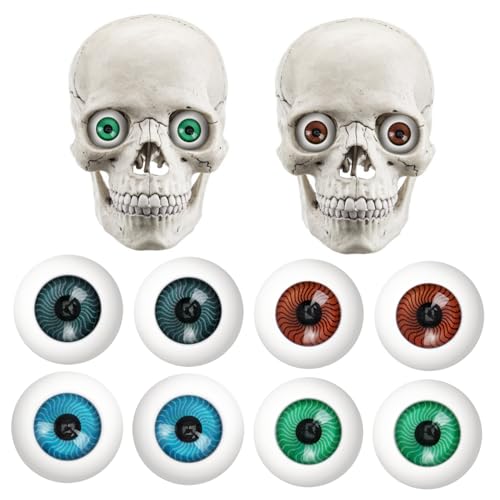 Supvox 8 Stück Teiliges Hohle Kunststoff Augen für Halloween Horror Requisiten Realistische Puppenaugen in Braun Blau Grün Geeignet für Kostüm und Partydeko Supvox 8 Stück Teiliges Hohle Kunststoff Augen für Halloween Horror Requisiten Realistische Puppenaugen in Braun Blau Grün Geeignet für Kostüm und Partydeko von Supvox