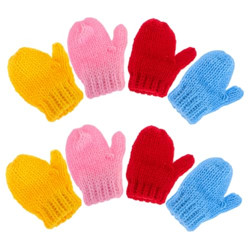 Supvox 8 Stück Teiliges Mini Strickhandschuhe für Puppen DIY Bastelbedarf Kuschelige und Puppenhaus Dekoration Puppenzubehör für Kreatives Supvox 8 Stück Teiliges Mini Strickhandschuhe für Puppen DIY Bastelbedarf Kuschelige und Puppenhaus Dekoration Puppenzubehör für Kreatives von Supvox