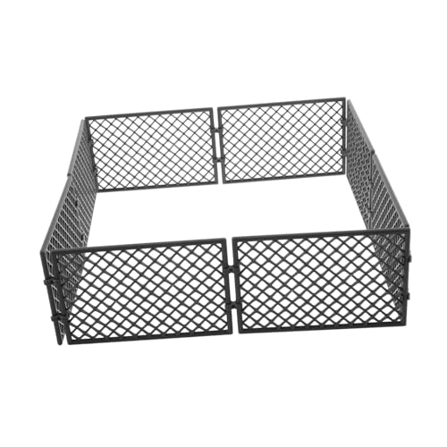 Supvox 8 Stück Teiliges Miniatur Zaun Robustem Kunststoff Engmaschiges Sicherheitsgitter Langlebiges Modell für Mikro landschaften Puppenhäuser Gefängnisszenen Einfache Montage von Supvox