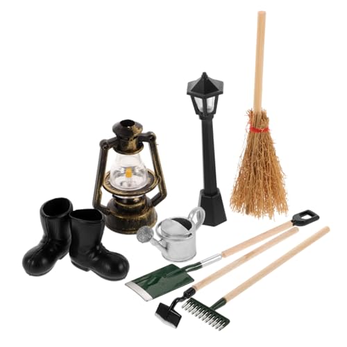 Supvox 8 Stücke Puppe Bauernhof Werkzeuge Für Mit Garten Rake Mini Puppenhaus Hacken Szene Nette von Supvox