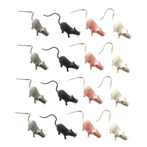 Supvox 80 Stück Mini Realistische Mäusefiguren Lebensnahe Fake Mäuse Spooky Ratten für Streiche und Gartendekoration Kinderfreundliches Material von Supvox