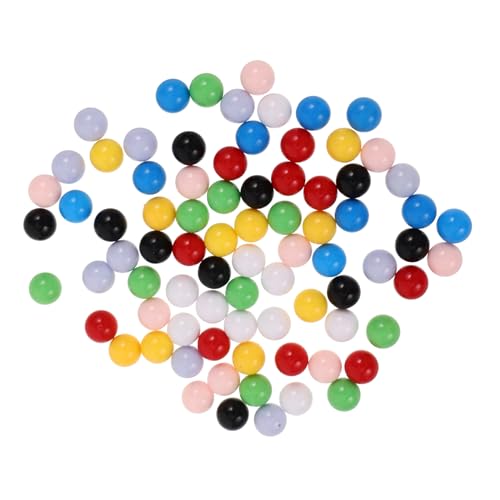 Supvox 80 Stück Teiliges Murmeln Bunte Spielkugeln für Lernspielzeug Kreativität Mathematischem und Feinmotorik Geeignet für Murmelbahn und Schulgebrauch von Supvox