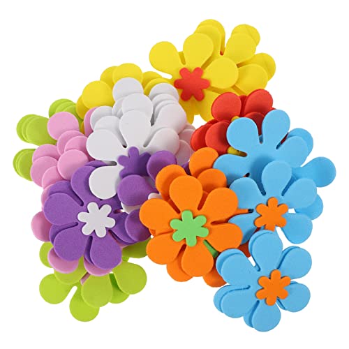 Supvox 81 Stück Eva Aufkleber Teilig Selbstklebende Blumenformen für Bastelmaterialien Kreativität und Farbenerkennung DIY Projekte und Supvox 81 Stück Eva Aufkleber Teilig Selbstklebende Blumenformen für Bastelmaterialien Kreativität und Farbenerkennung DIY Projekte und von Supvox