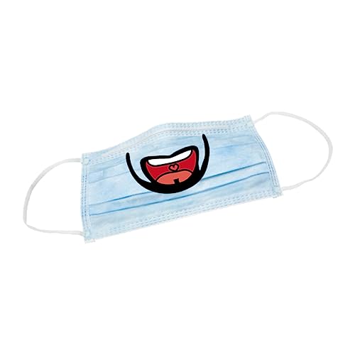 Supvox 8Packungen Maskenpaster Lippenaufkleber Dekorative Smile Abziehbilder Für Gesichtsmasken Selbstklebend Und Abnehmbar Für Kreative Maskendekoration Pro Packung von Supvox