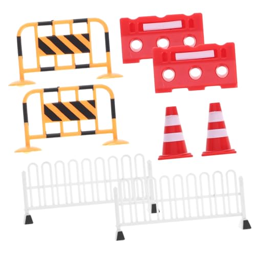 Supvox 8Stücke Verkehrszeichen Realistische Verkehrsbarrikaden Für Lernspiele Sandtisch Layouts Und Kreative Szenarien Fördert Verkehrssicherheit von Supvox