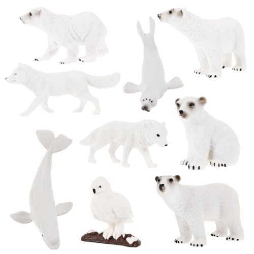 Supvox 9 Stück Eisbär-Ornamente polare Tierfiguren arktische Tierstatue Mini Polartierfiguren arktische Tierfiguren Polartier- Polartierdekorationen Plastik Weiß Supvox 9 Stück Eisbär-Ornamente polare Tierfiguren arktische Tierstatue Mini Polartierfiguren arktische Tierfiguren Polartier- Polartierdekorationen Plastik Weiß von Supvox