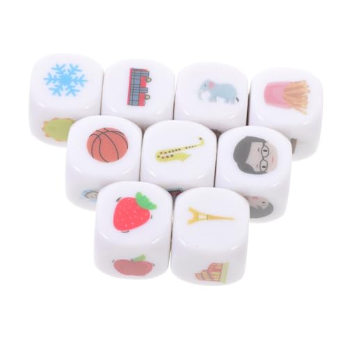 Supvox 9 Stück Geschichte Würfel Geschichtenerzählen Storytelling-würfel Spielwürfel Geschichtenwürfel Würfel Lernen Würfel Storytelling-zubehör Acryl Supvox 9 Stück Geschichte Würfel Geschichtenerzählen Storytelling-würfel Spielwürfel Geschichtenwürfel Würfel Lernen Würfel Storytelling-zubehör Acryl von Supvox