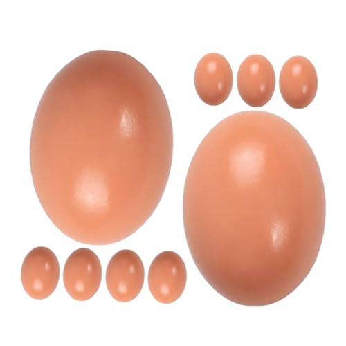 Supvox 9 Stück Holz Eier für DIY Bemalung Realistische Eier für Bastelprojekte Nachbildung von Hühnereiern Eiablage im Hühnerstall Supvox 9 Stück Holz Eier für DIY Bemalung Realistische Eier für Bastelprojekte Nachbildung von Hühnereiern Eiablage im Hühnerstall von Supvox
