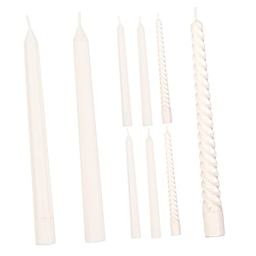 Supvox 9 Stück Kerzenmodell LED flammenlose Kerzen flackern schwimmende Kerzen Flameless Kerzen Kerzendekor hochzeitsdeko hochzeitsdeco DIY Dekoration kleine Kerze Wohnkultur Plastik Weiß von Supvox