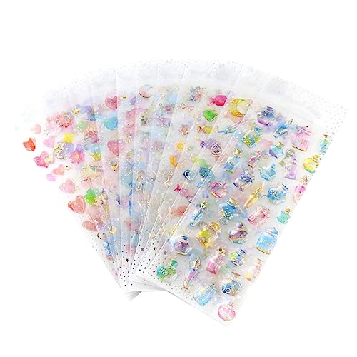 Supvox 9 Stück Kristallaufkleber Fotoalbum DIY-Scrapbooking-Aufkleber Fotoalbum Aufkleber Selber Machen Supvox 9 Stück Kristallaufkleber Fotoalbum DIY-Scrapbooking-Aufkleber Fotoalbum Aufkleber Selber Machen von Supvox