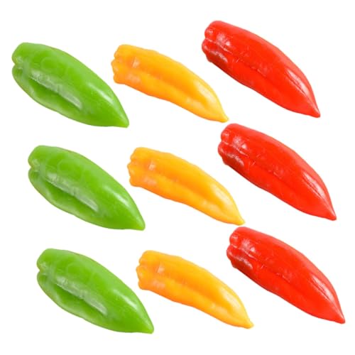 Supvox 9 Stück Künstlicher Pfeffer gefälscht dekorativ klein Fälschung Paprika Pfeffer-Party-Dekorationen simulierter Pfeffer falsche Pfefferverzierung Simulation Pfeffer Chili- PVC Supvox 9 Stück Künstlicher Pfeffer gefälscht dekorativ klein Fälschung Paprika Pfeffer-Party-Dekorationen simulierter Pfeffer falsche Pfefferverzierung Simulation Pfeffer Chili- PVC von Supvox
