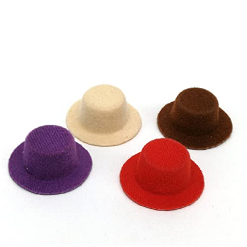 Supvox 9 Stück Teiliges Mini Nonwoven Puppenhut Bunte Kleine Hüte für DIY Basteln Langlebig und Farbenfroh Geeignet als Puppenzubehör für Mädchen und Jungen Dekoration für Puppenhäuser von Supvox
