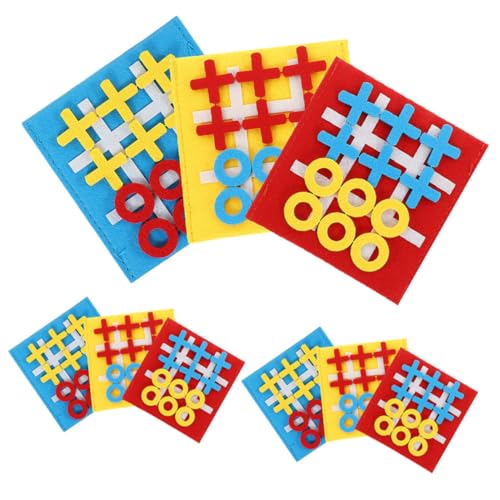 Supvox 9 Stück Teiliges Tictactoe Spielset für Farbenfrohes Tragbares Filz Brettspiel Fördert Logisches und Problemlösungsfähigkeiten Interaktives Lernspielzeug für Strategisches Supvox 9 Stück Teiliges Tictactoe Spielset für Farbenfrohes Tragbares Filz Brettspiel Fördert Logisches und Problemlösungsfähigkeiten Interaktives Lernspielzeug für Strategisches von Supvox