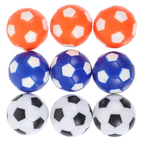 Supvox 9 Stück Zubehör für Tischfußball schwebender Fußball Fußbälle Kickerbälle ersetzen glühen Tischfussball Foosballball Zubehör für Tischspiele Hüften (umweltfreundliches Harz) Bunt von Supvox