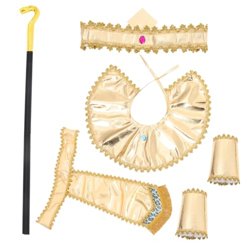 Supvox Ägyptisches König Kostüm Verstellbar Realistisches Halloween Party Cosplay Outfit Zubehör für Herren und Damen Supvox Ägyptisches König Kostüm Verstellbar Realistisches Halloween Party Cosplay Outfit Zubehör für Herren und Damen von Supvox