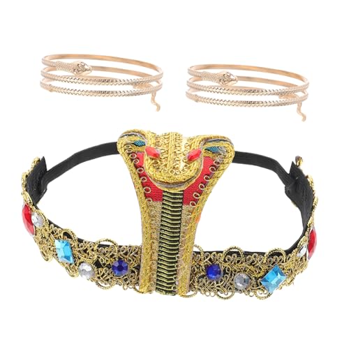 Supvox Ägyptisches Kostüm Zubehör Teiliges Schlangen Haarband und Armreife Damen Verkleidung Fasching Halloween Accessoires Supvox Ägyptisches Kostüm Zubehör Teiliges Schlangen Haarband und Armreife Damen Verkleidung Fasching Halloween Accessoires von Supvox