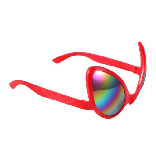 Supvox Alien Brille Damen Alien Sonnenbrille Alien Accessoire Alien Cosplay Brille Alien Brille Alien Cosplay Sonnenbrille Lustiges Alien Kostüm Alien Sonnenbrille Requisite Kunststoff von Supvox