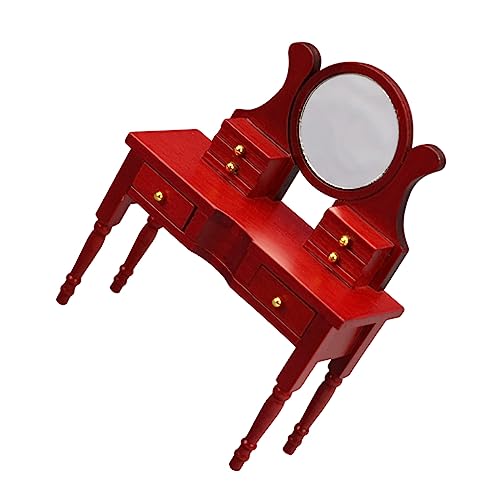 Supvox Miniatur-schminktisch Aus Holz Puppenhaus- Mini-hausmöbel-Set von Supvox