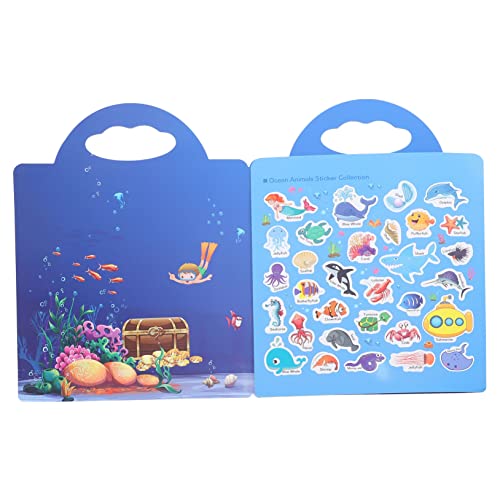 Supvox Aufkleberbuch Meerestiere lustig Hai Karikatur Kleinkinder Wiederverwendbares Aufkleberbuch für Sticker Books Kleinkind -Aufkleberbücher Kid Sticker Book Papier Supvox Aufkleberbuch Meerestiere lustig Hai Karikatur Kleinkinder Wiederverwendbares Aufkleberbuch für Sticker Books Kleinkind -Aufkleberbücher Kid Sticker Book Papier von Supvox