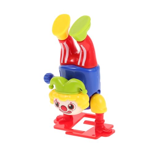 Supvox Aufzieh Clownspielzeug mit Saltofunktion Robuste Vintage Clownfigur für Halloween und Partygeschenke Lustiges Wind Up für Auffälliges Design Mitgebsel von Supvox