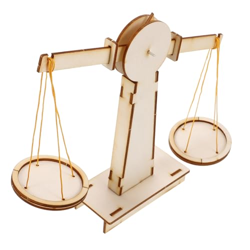 Supvox Balance Waage Holz DIY für Montessori Lernspielzeug zum Basteln Fördert Mathematisches Denken Unabhängiges Lernen und Gehirntraining Geeignet für Grundschüler von Supvox