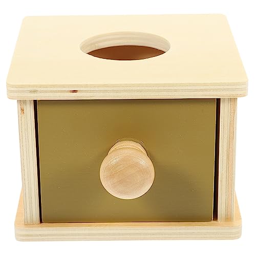 Supvox Ball Drop Toy Montessori Holzspielzeug Motorischen Fähigkeiten Objektpermanenz und Hand Augen Koordination für Kleinkinder und Junge Mädchen Ab Jahr von Supvox