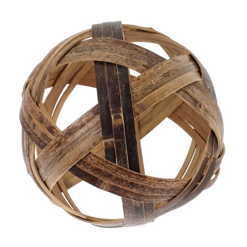Supvox Bambus -Fußballspielzeug Bewegungsförderung Sport Bambusspielzeug Retro Fußball kinderfußball Outdoor- für Kleinkind -Outdoor - Light Brown Supvox Bambus -Fußballspielzeug Bewegungsförderung Sport Bambusspielzeug Retro Fußball kinderfußball Outdoor- für Kleinkind -Outdoor - Light Brown von Supvox