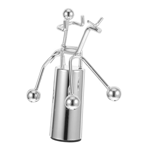 Supvox Becher Ornament Desktop Schaukel Ornament Eisenkunst Balance Eisenkunst Handwerk Schaukel Balance Eisen Ornament Balance Ball Eisenbecher Kunststoff Silber von Supvox