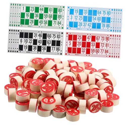 Supvox Bingos Spielset Russisches Lotto Holzfiguren Familienspiel Logisches Denkspiel Fördert Konzentration und Logisches für Familien Supvox Bingos Spielset Russisches Lotto Holzfiguren Familienspiel Logisches Denkspiel Fördert Konzentration und Logisches für Familien von Supvox