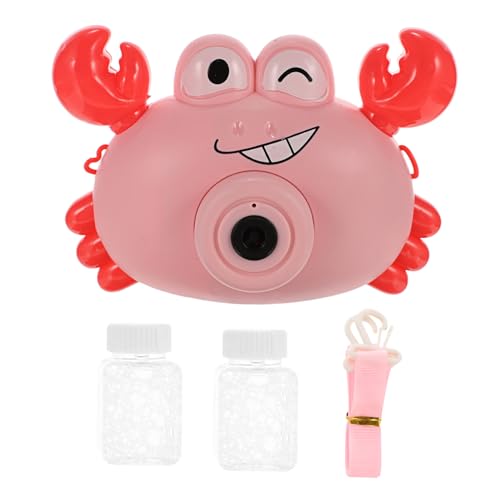 Supvox Blasenmaschine Seifenblasenmacher für Seifenblasenset Kinderblasenbläser Kinderspielzeug Blasenmacher Bubble Making Toy Plastik Rosa von Supvox