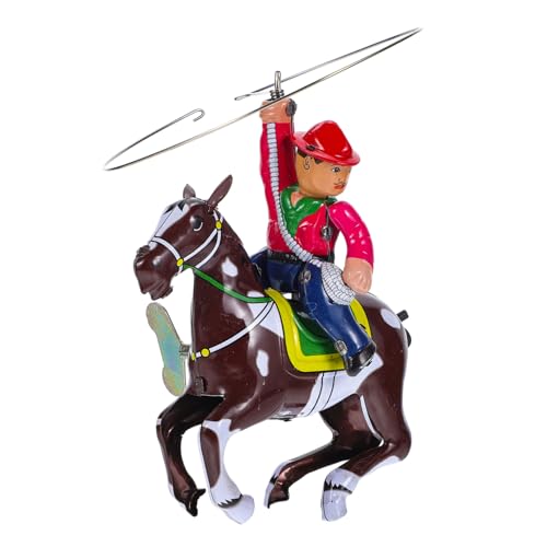 Supvox Blechspielzeug Cowboy antikes Kinderspielzeug aufwinden Stier Aufziehspielzeug Spielzeugmechanismus zum Aufziehen Land Metall Supvox Blechspielzeug Cowboy antikes Kinderspielzeug aufwinden Stier Aufziehspielzeug Spielzeugmechanismus zum Aufziehen Land Metall von Supvox