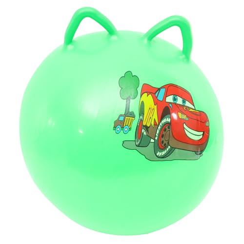 Supvox Bouncing Jump Ball mit Griffen Fitness Ball für Erwachsene Aufblasbarer Hüpfball aus Strapazierfähigem PVC Fördert Balance Koordination und Ausdauer Farblich Zufällige Farbe von Supvox
