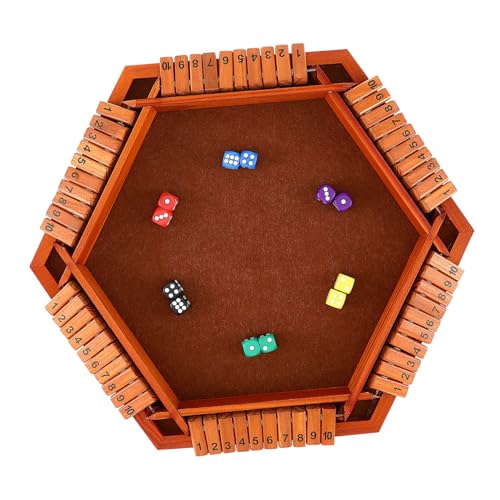 Supvox Box Digital Flop Erwachsene Spiel Spieler Shut The Table Cues Spots Holz Puzzle Kiefernholz von Supvox