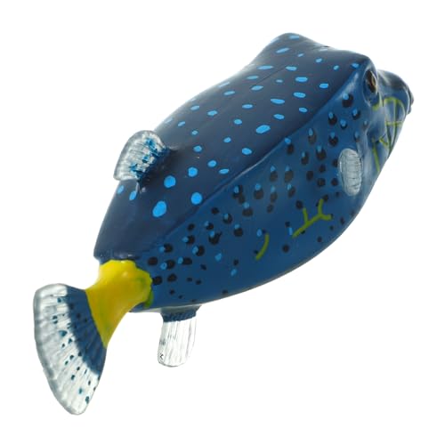 Supvox Boxfisch Figur Lernspielzeug Fisch Modell Dekoration Desktop Landschaft Meeres Tierfiguren von Supvox