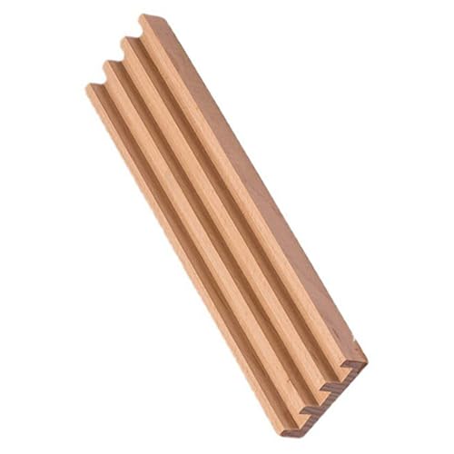Supvox Buchenholz Domino Rack mit Stabilem Holzsockel Multifunktionaler Halter für Dominosteine und Spielkarten Glatte Kanten Langlebig für Brettspiele und Domino Spiele Erwachsene von Supvox