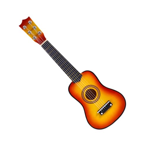 Supvox Bunte Holzgitarre Musikinstrument Pädagogisch Kreativ Langlebig mit Glatter Oberfläche für Mädchen Jungen von Supvox