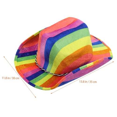 Supvox Bunter Filz Cowboyhut Damen Westernhut Fasching Karneval Party Spiel Accessoire Supvox Bunter Filz Cowboyhut Damen Westernhut Fasching Karneval Party Spiel Accessoire von Supvox