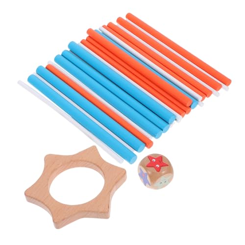 Supvox Buntes Holzspiel Balance Training Geduld Praxis Pädagogisches Gehirntraining Familienspiel Für Erwachsene von Supvox