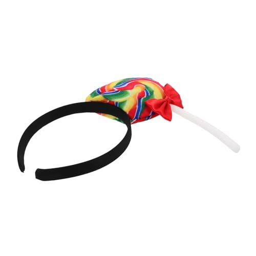 Supvox Buntes Lollipop Haarband für Frauen Süßes Kostümzubehör für Partys Feiertagsfeierlichkeiten und Thematische Events Leicht Bequem Inspiriert Kreativität Einfach zu Tragen von Supvox