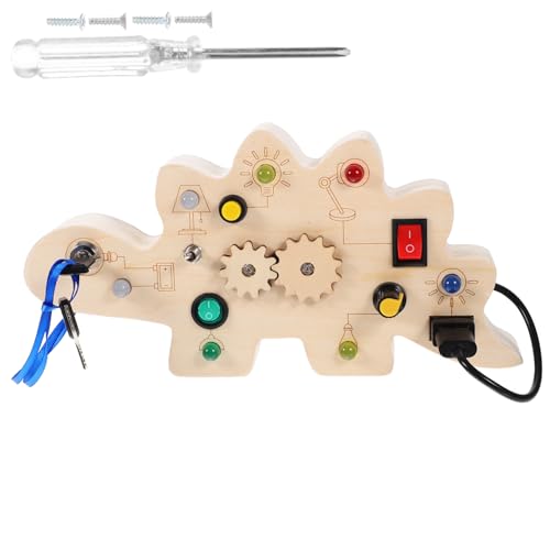 Supvox Busy Board mit LED Licht Montessori Lernspielzeug für Kleinkinder Motorisches Activity Board aus Sicherem Sensorisches Lernspielzeug zur Frühkindlichen Teilig Supvox Busy Board mit LED Licht Montessori Lernspielzeug für Kleinkinder Motorisches Activity Board aus Sicherem Sensorisches Lernspielzeug zur Frühkindlichen Teilig von Supvox